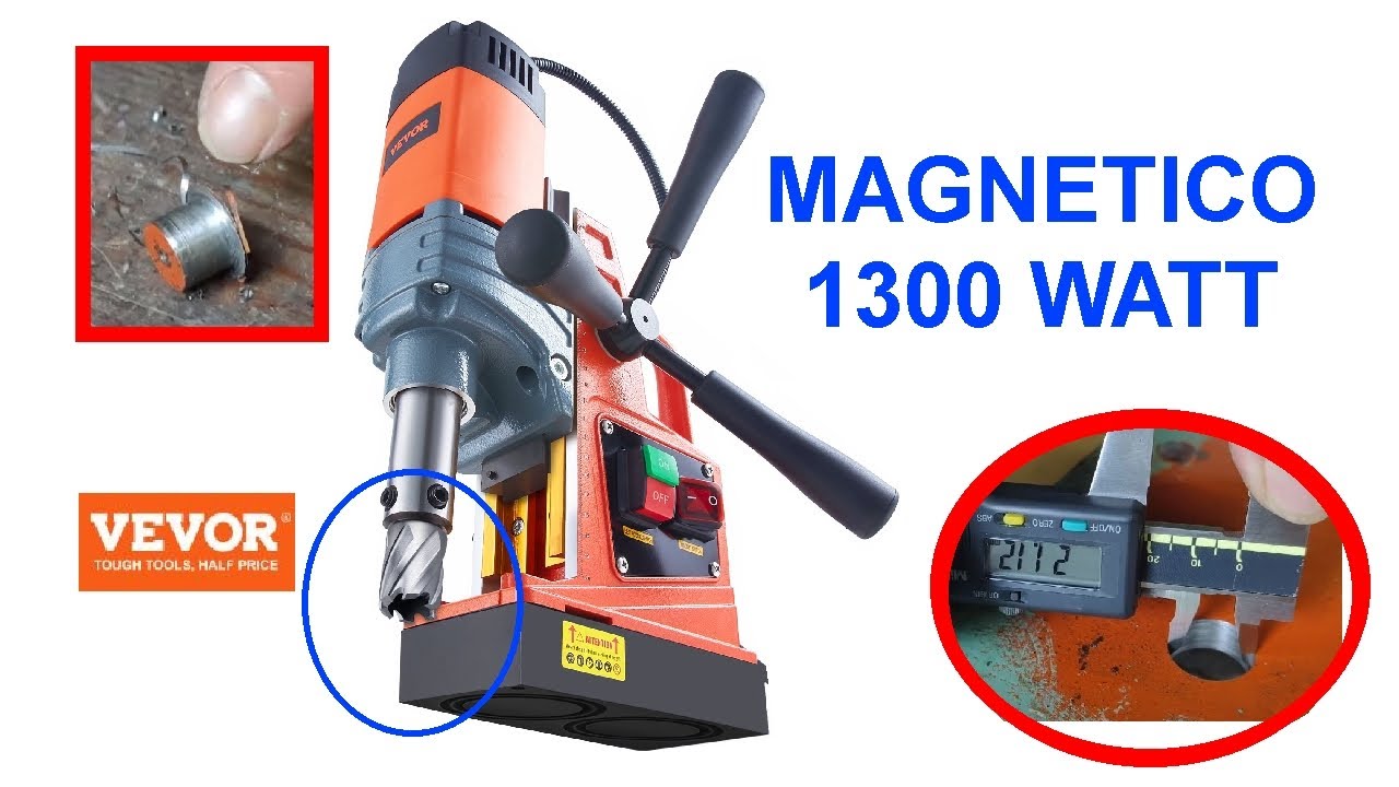 #550 TRAPANO MAGNETICO VEVOR fora l'acciaio come il burro!