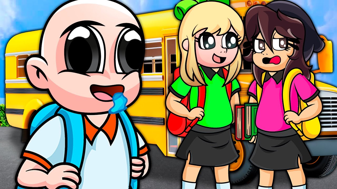 ¡24 HORAS en LA ESCUELA! 😨✍🏻 BEBÉ NOOB en MINECRAFT con los BEBECITOS