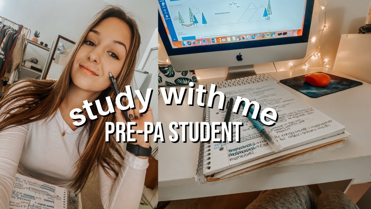 study with me- PrePA student