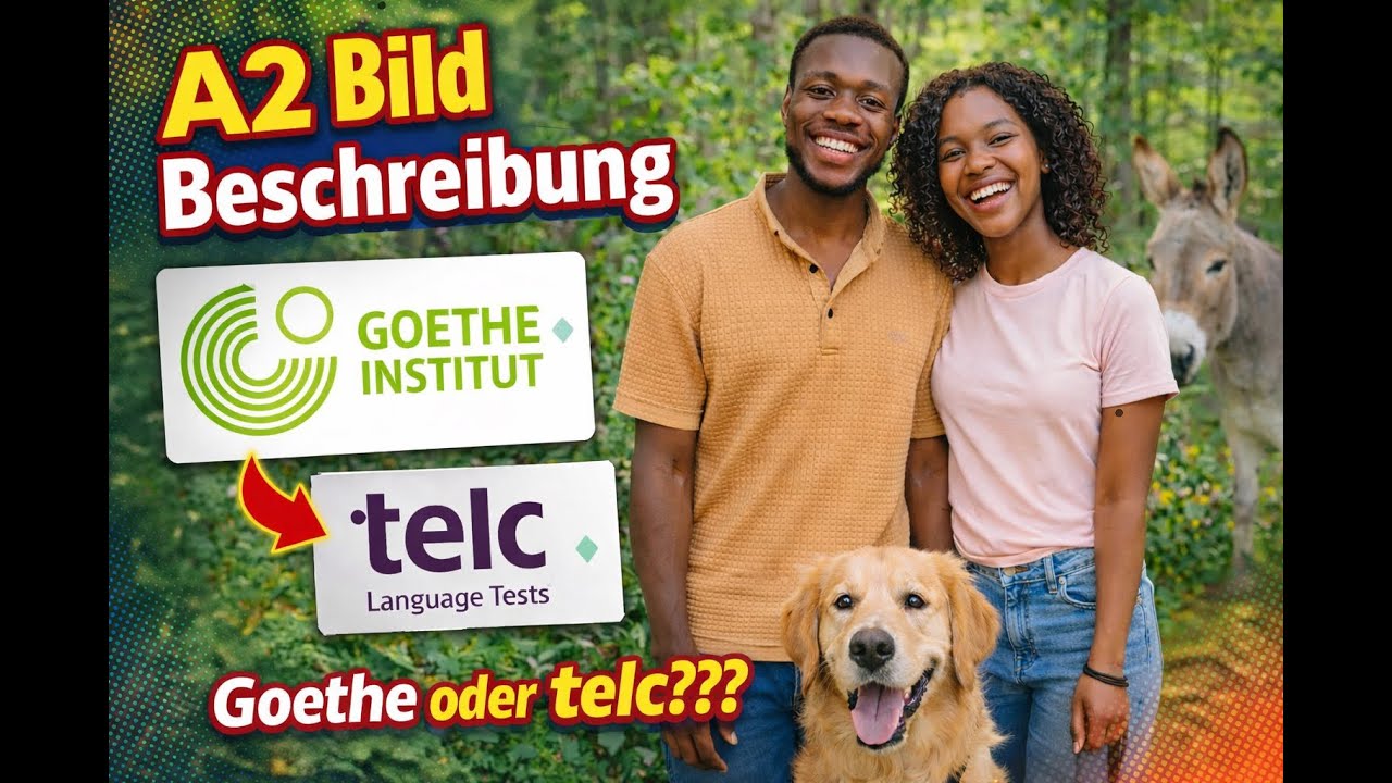 A2-B1 Deutsch lernen 🇩🇪  Perfekte Bildbeschreibung für die Prüfung 
