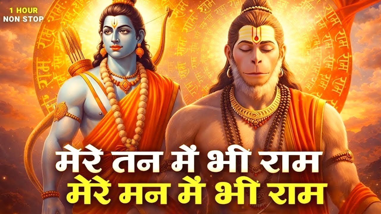 1 Hour Nonstop मेरे तन में भी राम मेरे मन में भी राम | Ram Naam Jap | Powerful Ram Bhajan