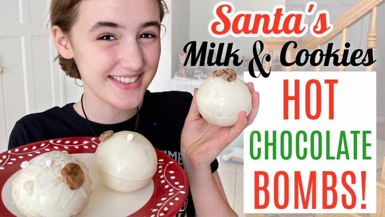 Hot Chocolate Bombs filled w/ Milk & Cookies for Santa!