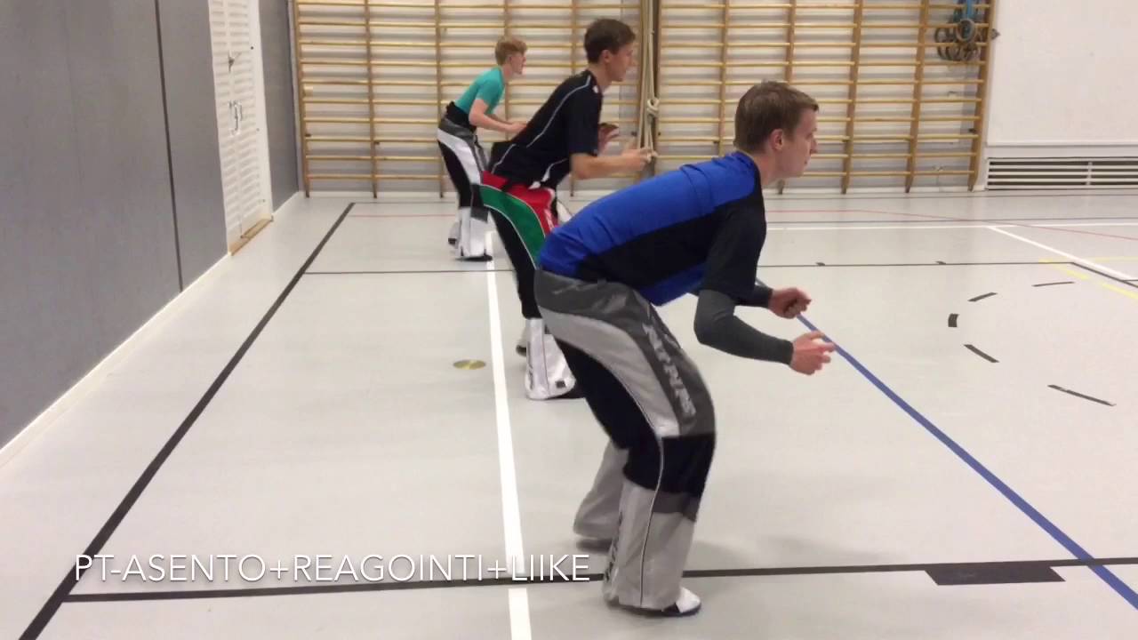 Plyometric training for floorballgoalies - Säbäveskareiden plyo-treenit
