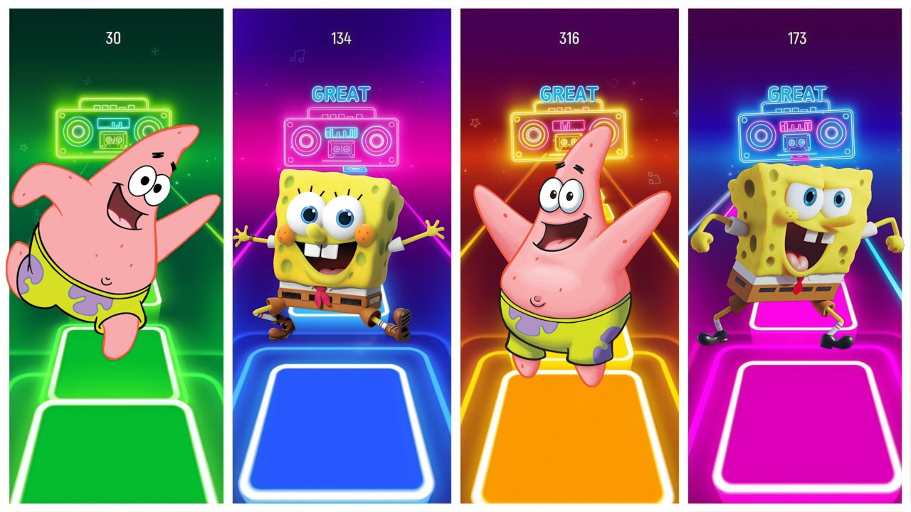 SPONGEBOB vs PATRICK Dance Battle – Who Got The Highest Score?! 🎵🔥