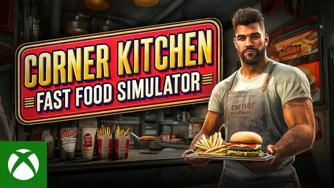 Corner Kitchen Fast Food Simulator gameplay on Xbox Series X.