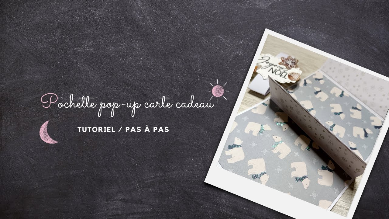 Tuto divers #10 - Pochette pop-up carte cadeau #scrapbooking #christmas #facile #cadeau