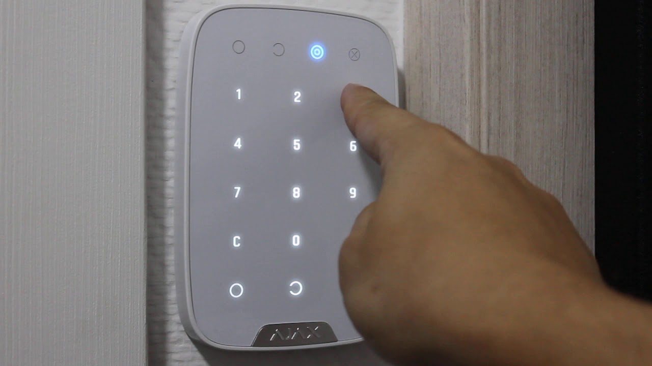 Ajax KeyPad - постановка, снятие, частичная постановка, снятие под принуждением