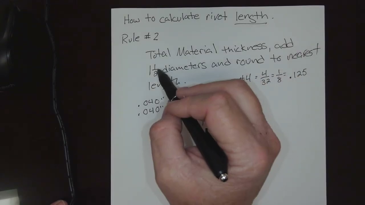 Calculate Rivet Length