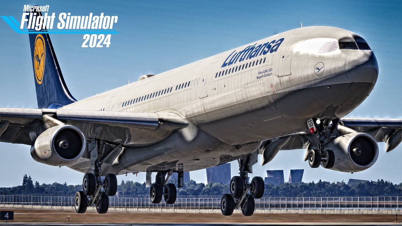 Flight Simulator 2024: Франкфурт — Нью-Йорк (полный перелёт) | Lufthansa A340 | inibuilds A340