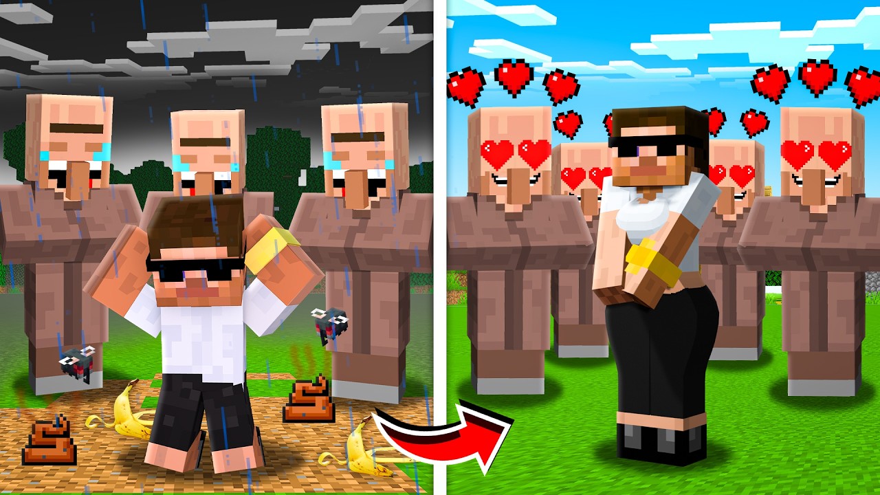 I Turned Into CARRY GIRL in Minecraft..