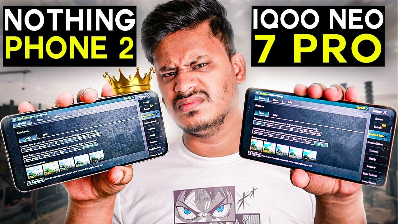 iQOO Neo 7 Pro vs Nothing Phone (2) BGMI TEST With FPS METER