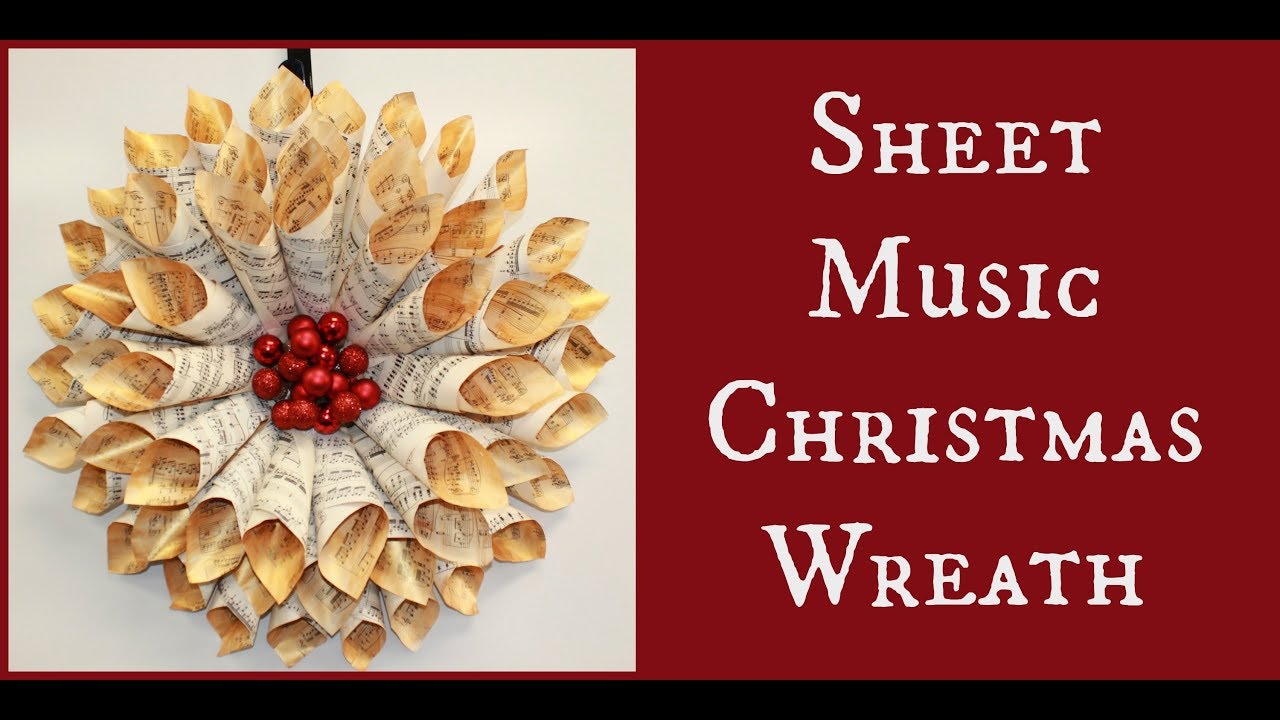 Sheet Music Wreath