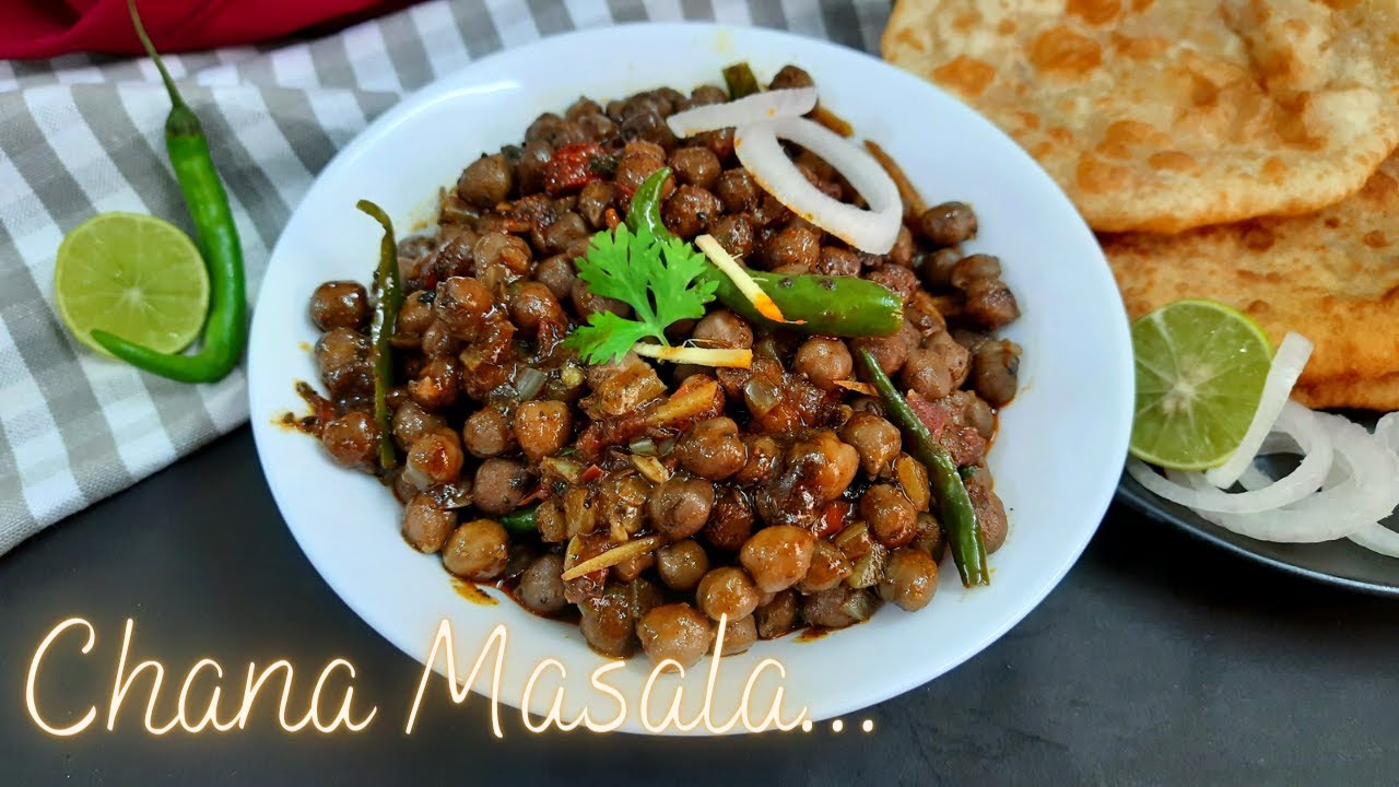 Chana Masala with Homemade Chana Masala Powder / Spicy Indian Chickpeas (Garbanzo) / Recipe