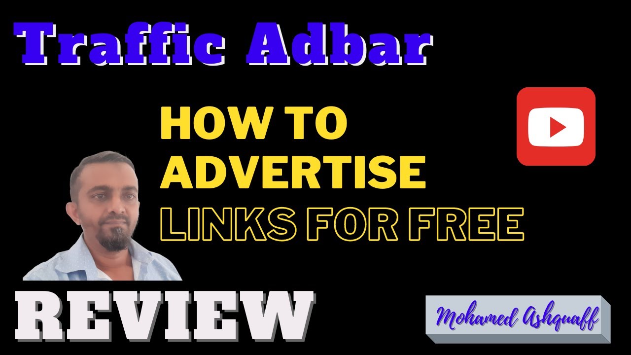Traffic Adbar Revie Video | How to Advertise any of your 5 URLS for free