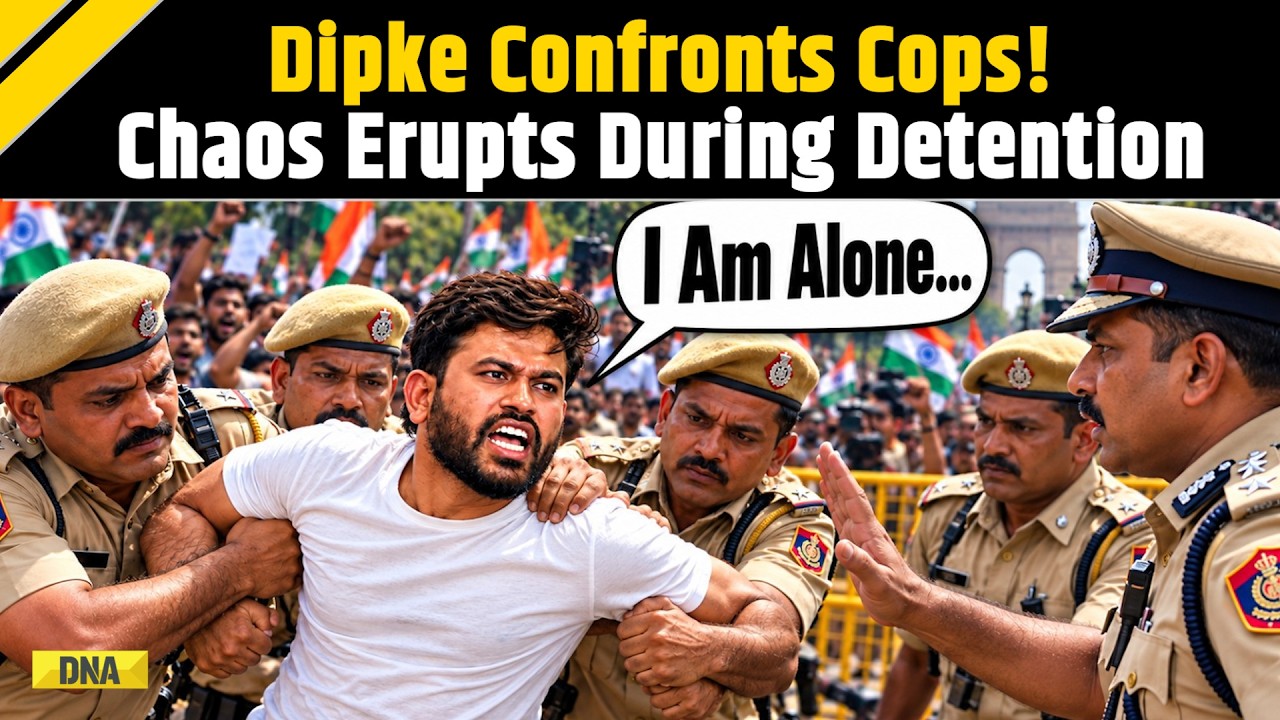 CJP Protest: 'I Am Alone...What Law Have I Broken?' Big Chaos At Abhijeet Dipke's Detention