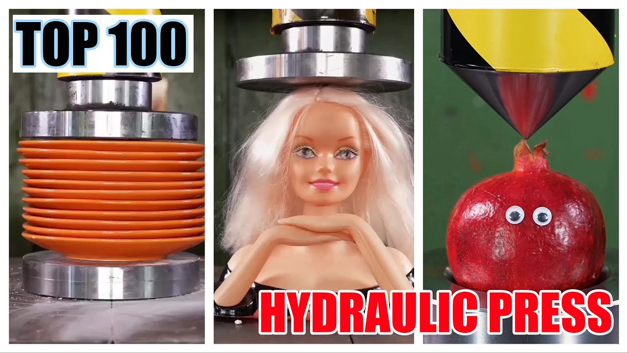 Top 100 Most Satisfying Hydraulic Press Crushes | Ultimate Crushing Moments Compilation #asmr