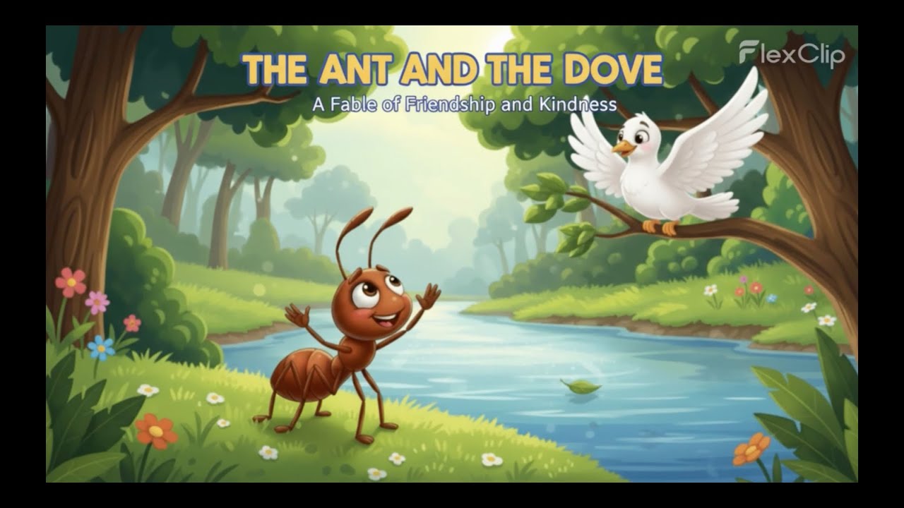 The Ant and The Dove | Moral Story for Kids | Short Animated Story