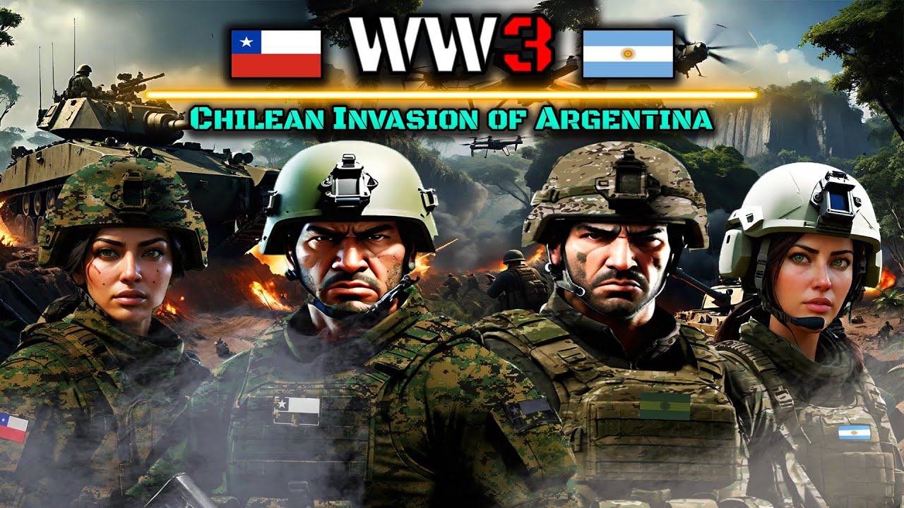 CHILE vs ARGENTINA ▶ Chilean Invasion of Argentina | World War 3 Military Simulation