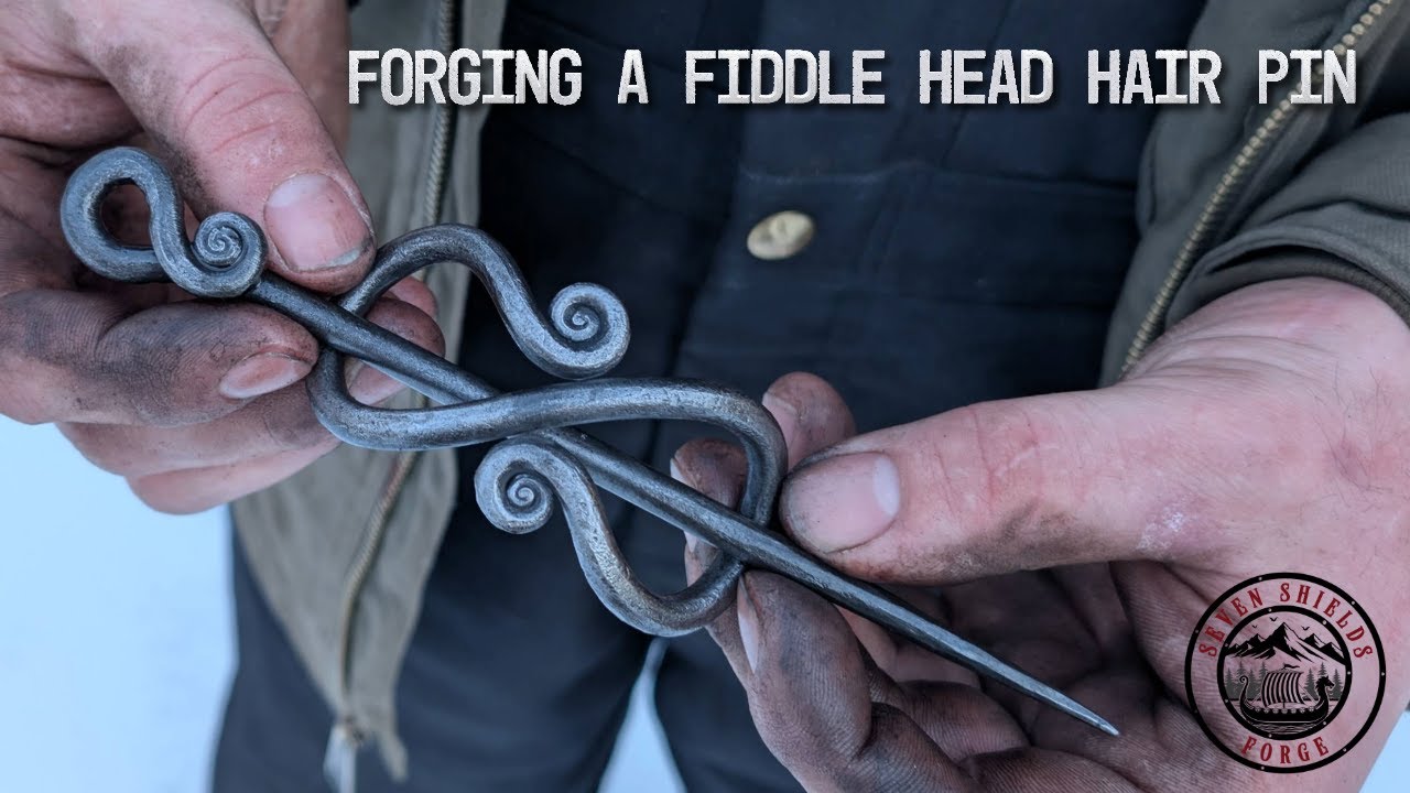 Forging A Fiddle Head Hair Pin