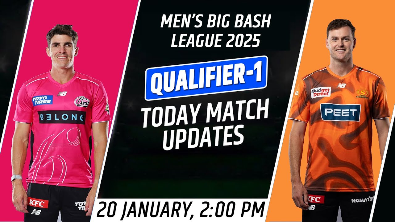 BBL 2025-26 Qualifier-1 | Sydney Sixers vs Perth Scorchers | Stats | 