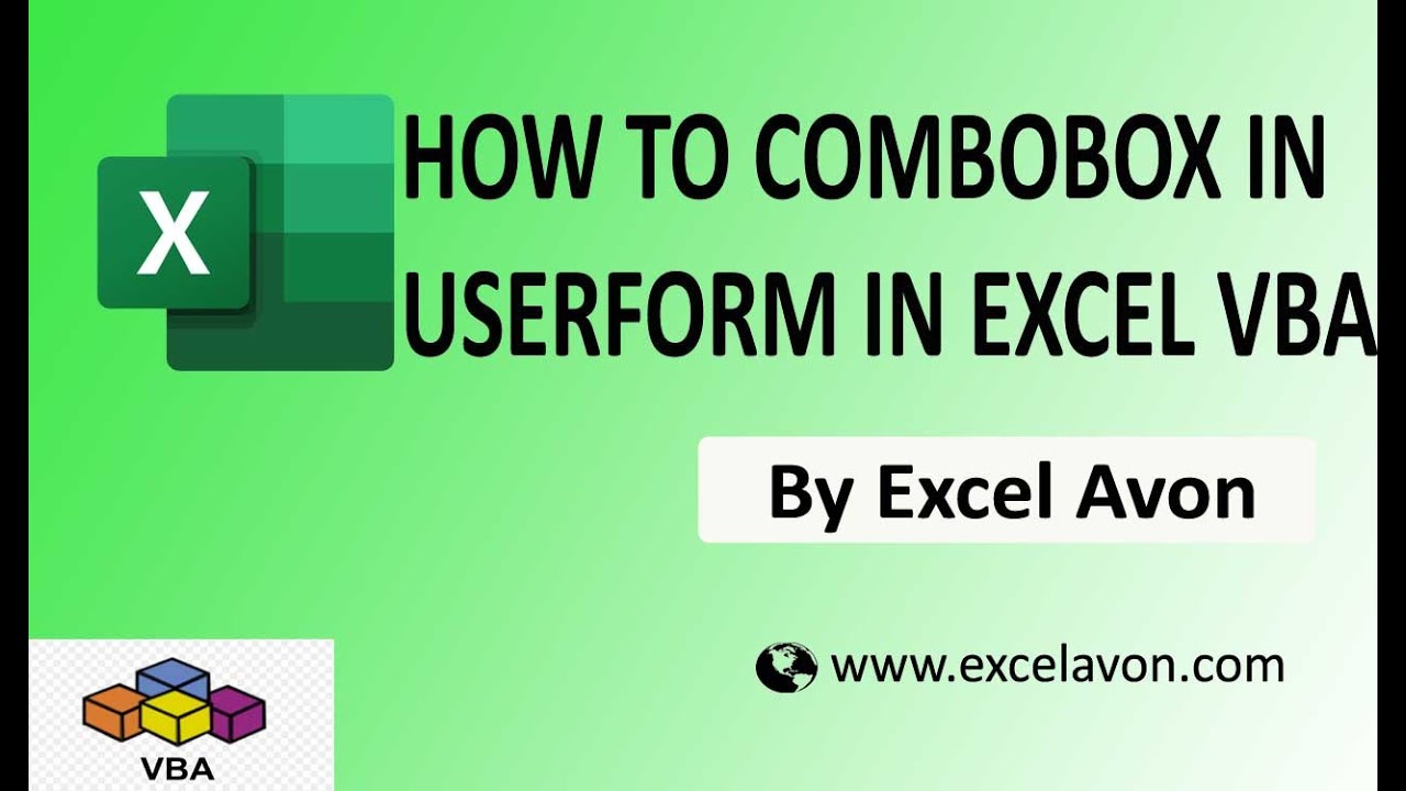 How to use Combo Box in UserForm in Excel VBA