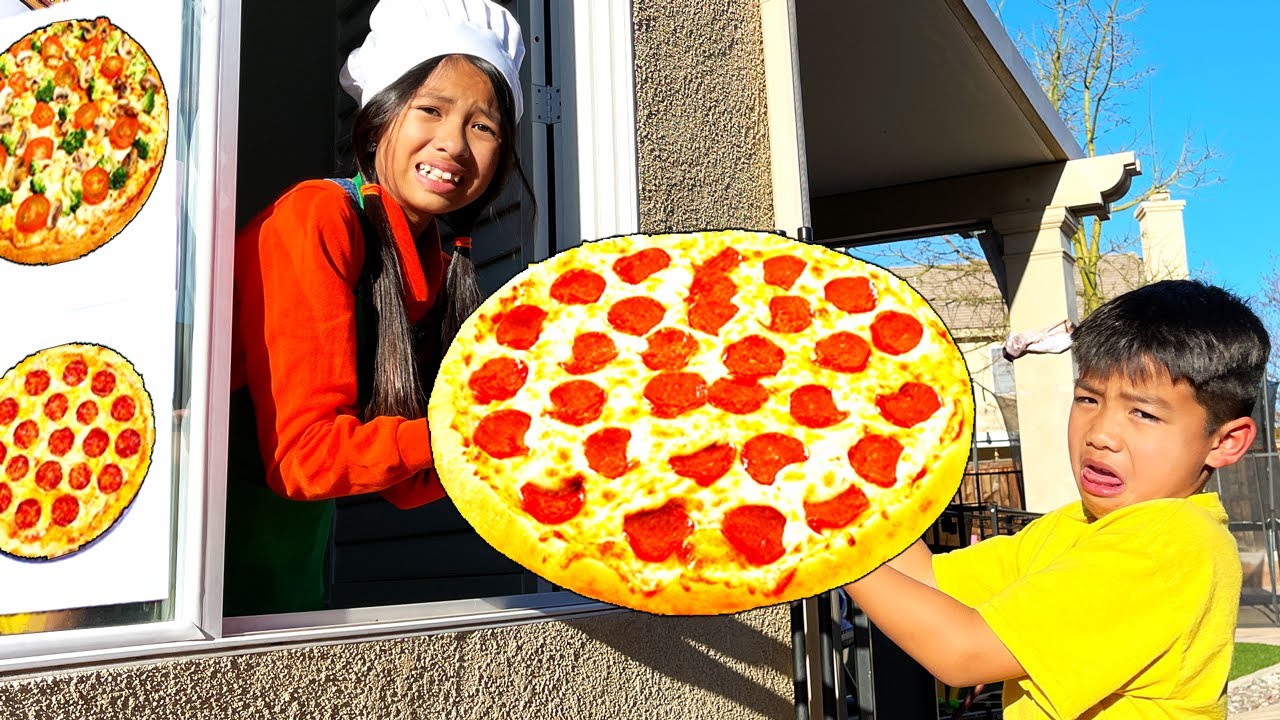 Wendy and Eric at Pizza Drive Thru Restaurant School