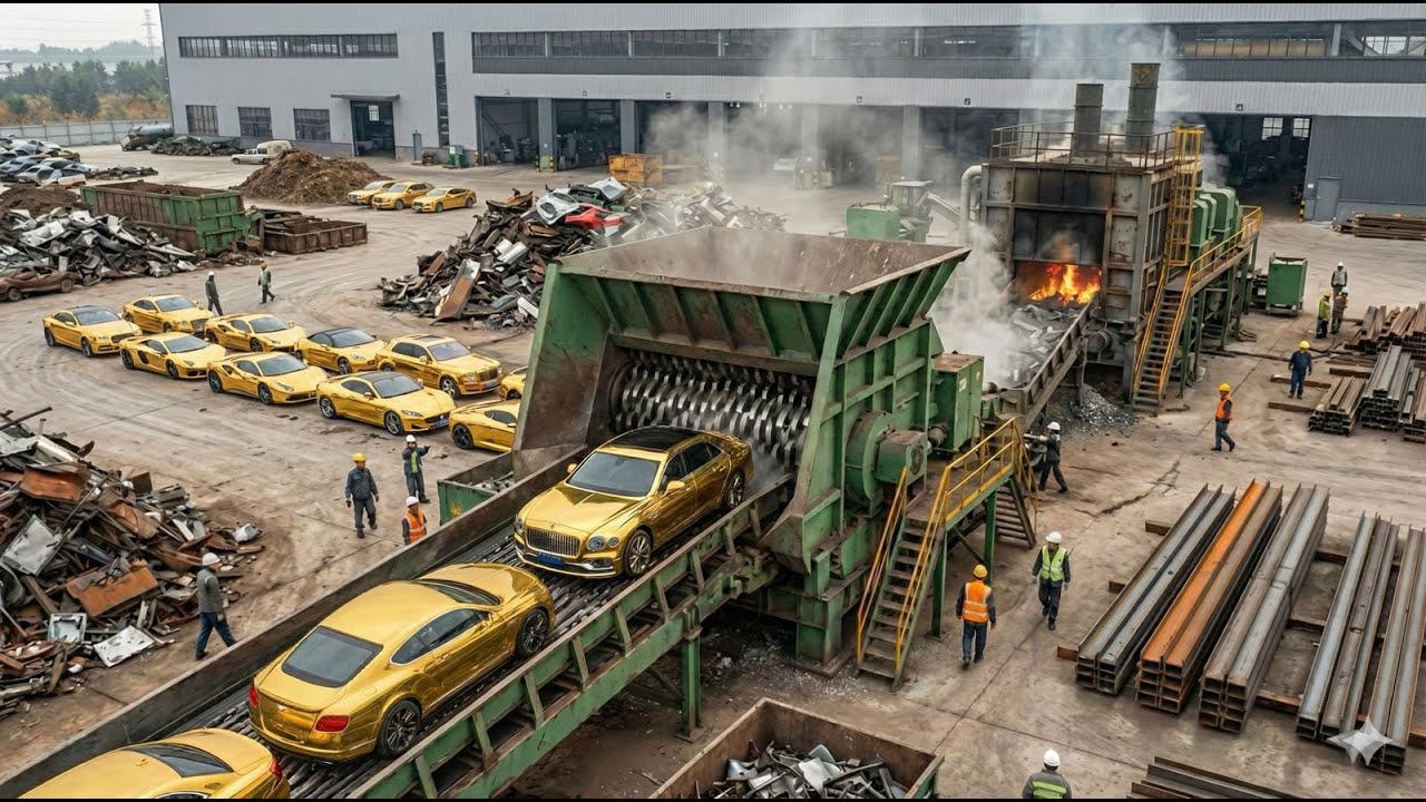 Inside the Factory Processing Millions in Abandoned Gold Cars (FULL PROCESS)