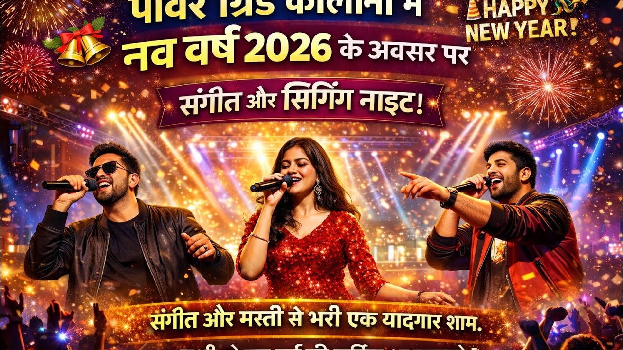 Power Grid Colony New Year 2026 #explore #socialmedia#musicnight #reelitfeelit#nonflowers #foryou 