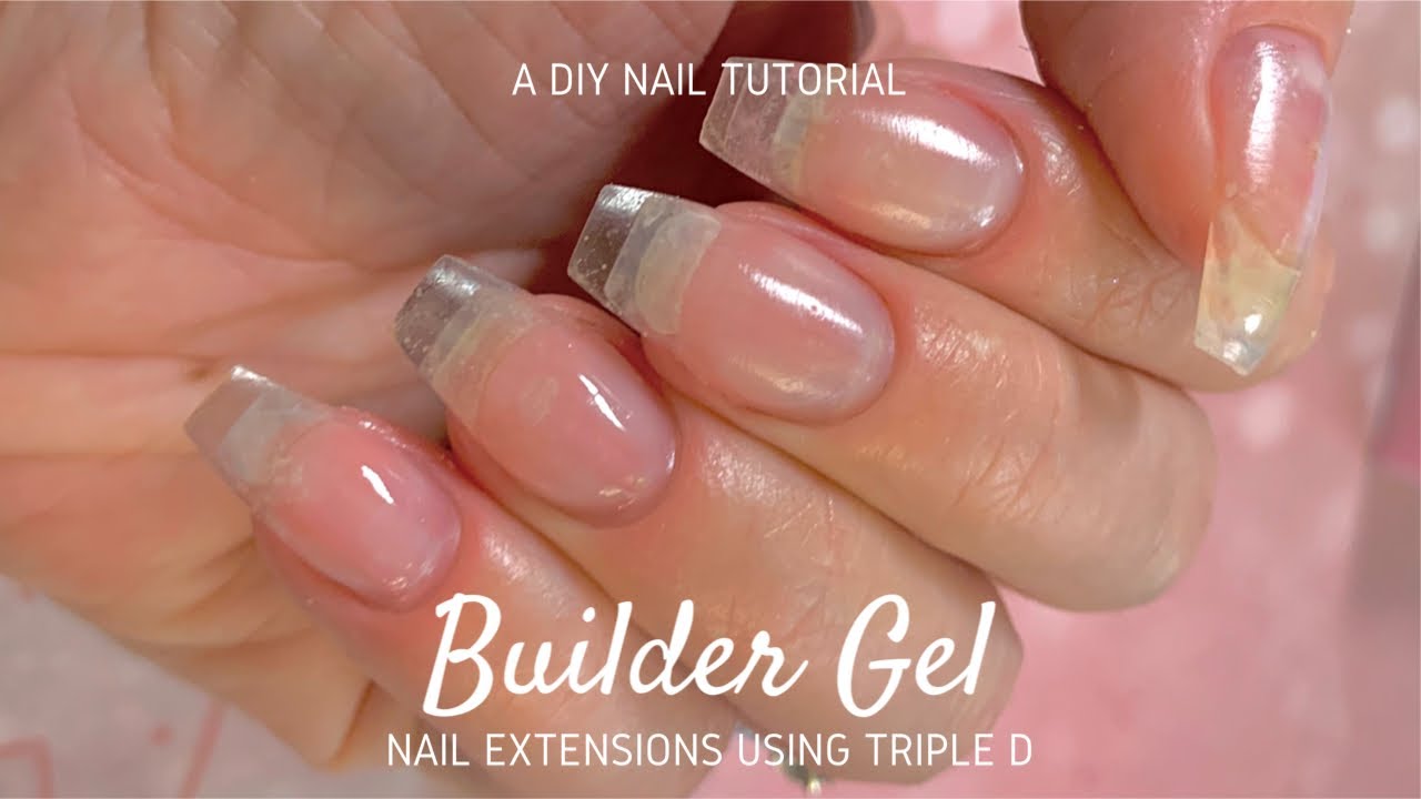 How To Use Builder Gel Under Dip Powder | DIY Nail Tutorial | Triple D