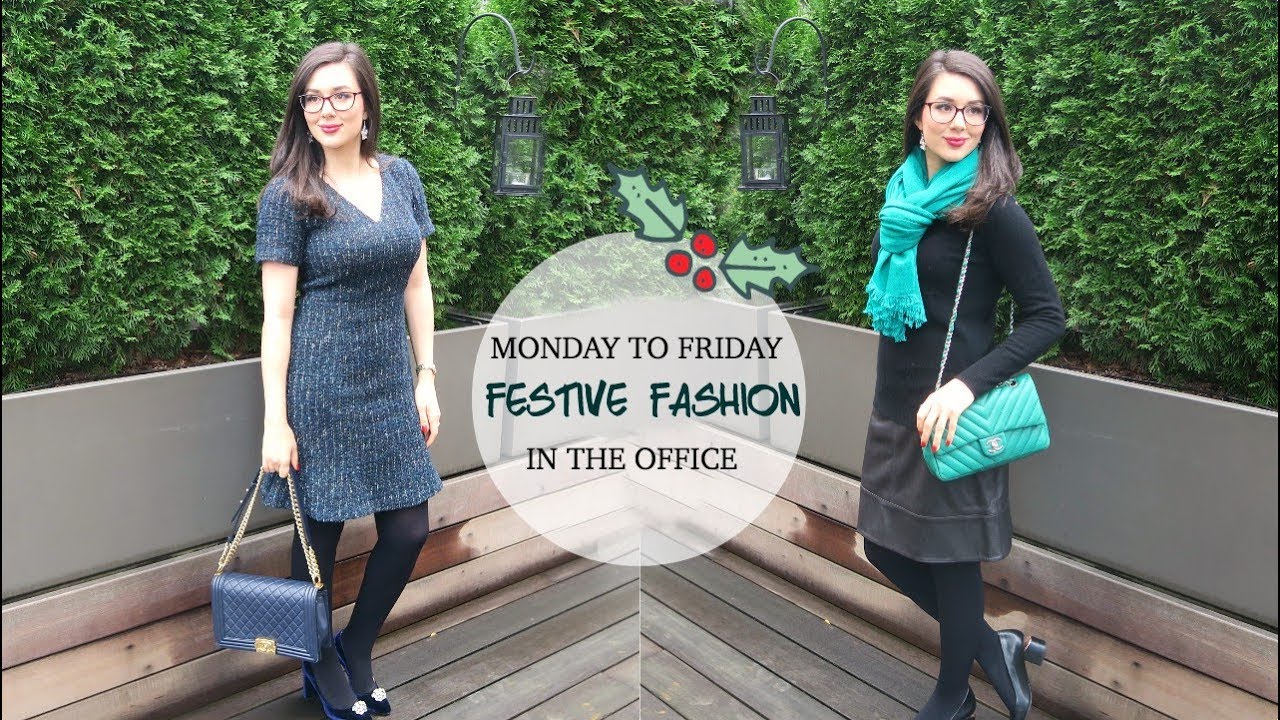 MONDAY TO FRIDAY FESTIVE FASHION IN THE OFFICE