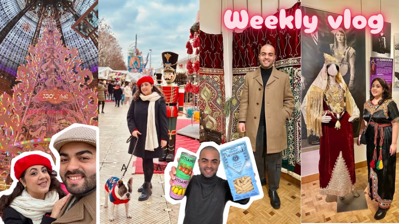 Paris Exposition Culturelle ALGÉRIENNE et Marche de Noël #vlog #paris #alger #algerie #marchédenoël