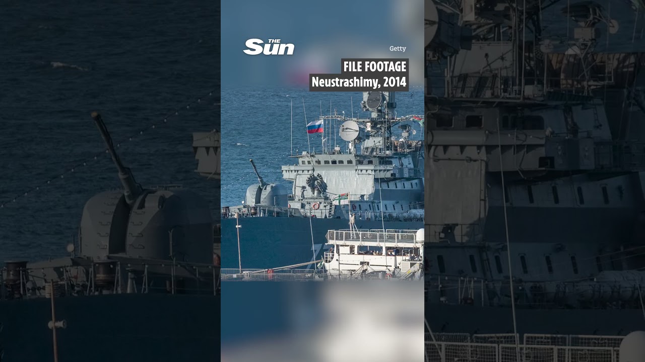 Putin's warship conducts live-fire drills just 46 miles off Britain's coast