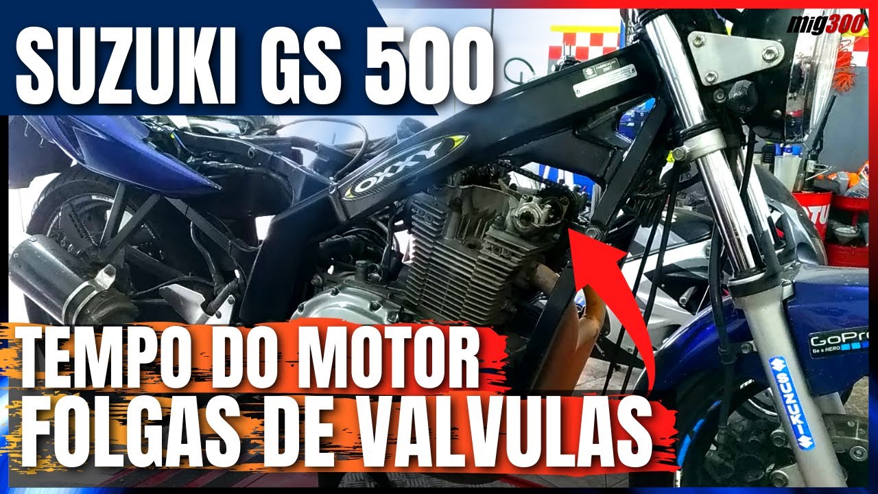 COMO COLOCAR O MOTOR NO PONTO E VERIFICAR AS FOLGAS DE VÁLVULAS DA SUZUKI GS500 | PASSO À PASSO