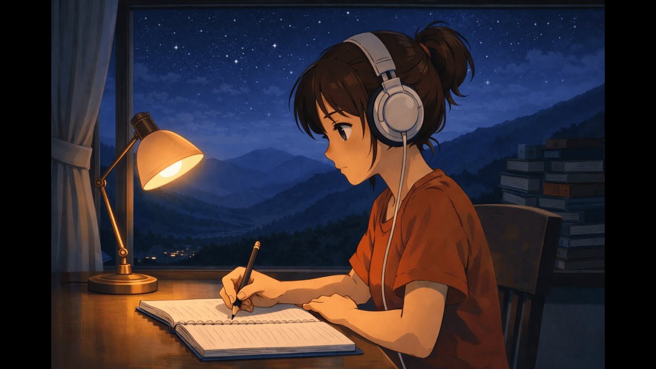 Lo Fi for Sleep, Study & Meditation  Rainy Night Loop