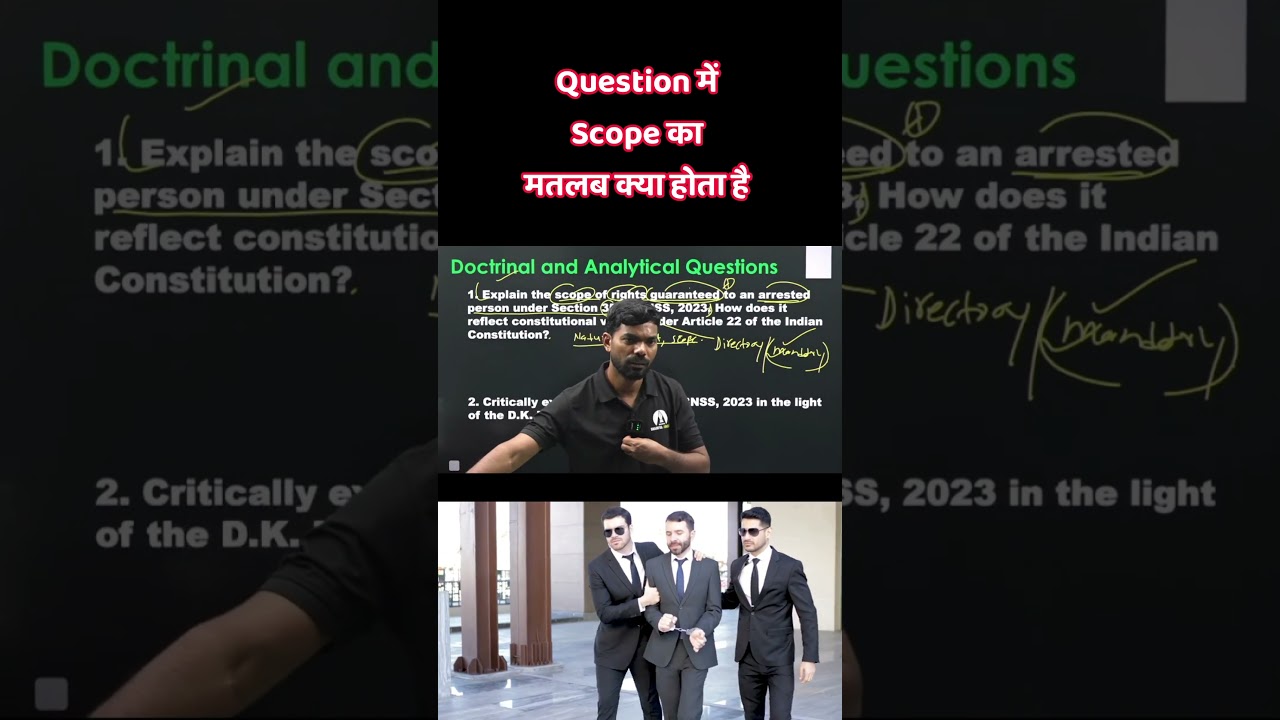 Scope शब्द का महत्व Law Exams | Explained by Ashok Sir | PCSJ Preparation 