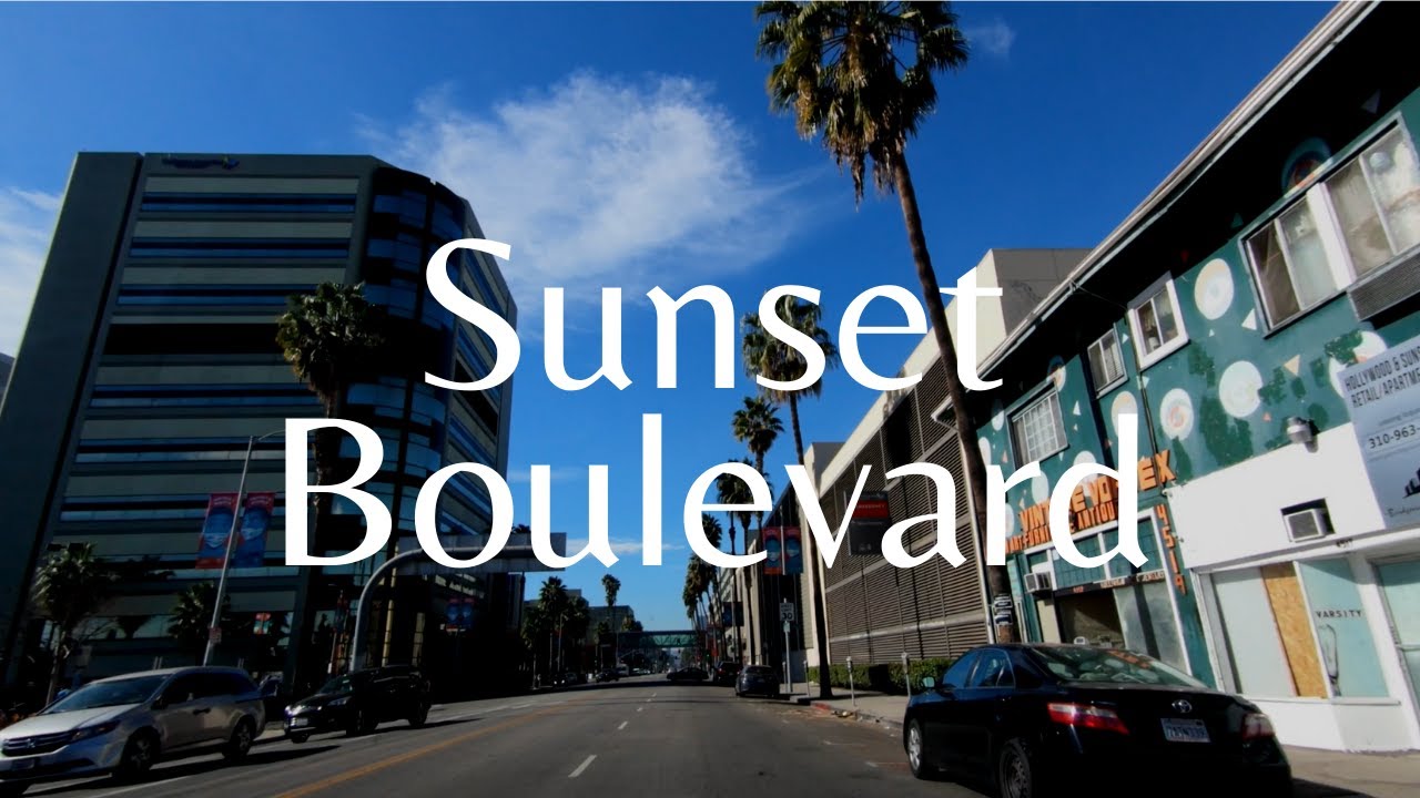 Sunset Boulevard - Los Feliz to Beverly Hills - LOS ANGELES [4K]