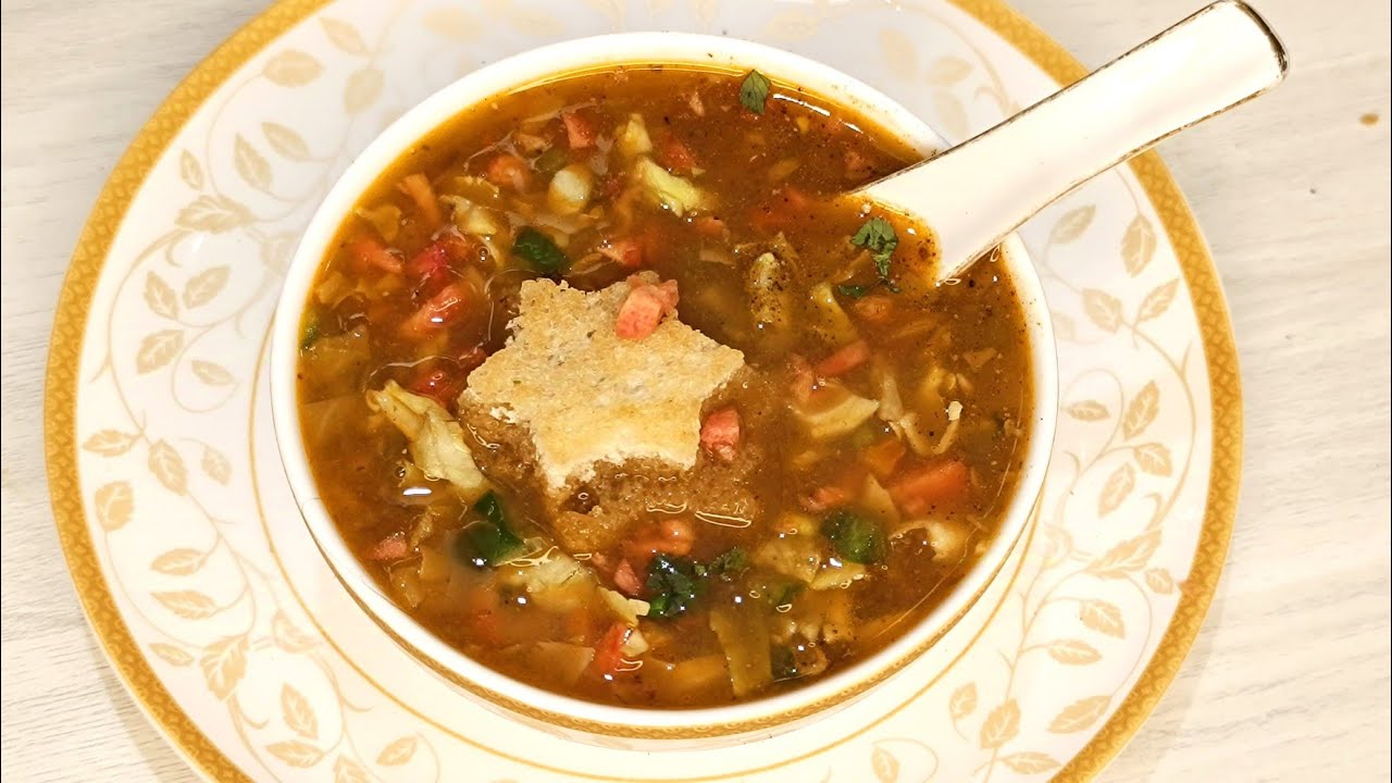 Chinese Chicken Hot And Sour Soup | Chinese Chicken Soup | Dish N Plate |