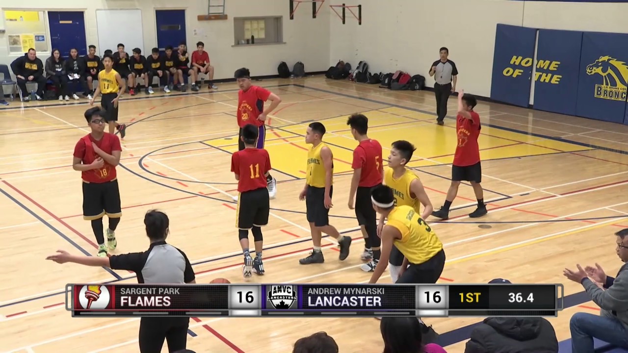 Junior High Basketball Championships - Sargent Park Flames Vs Andrew Mynarski Lancasters