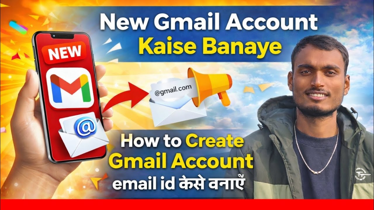 New Gmail Account Kaise Banaye | how to create gmail account | gmail id kaise banaye | email id