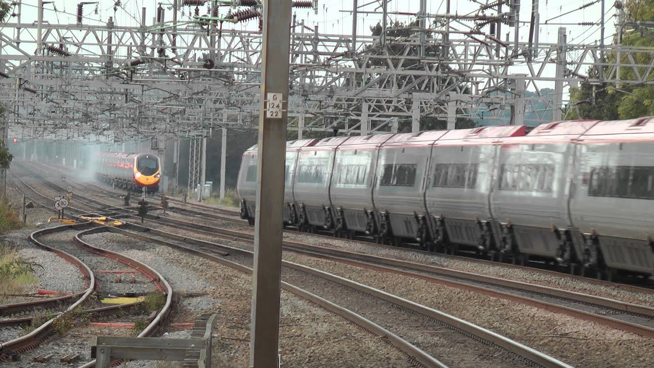 Virgin Pendolino on Fire