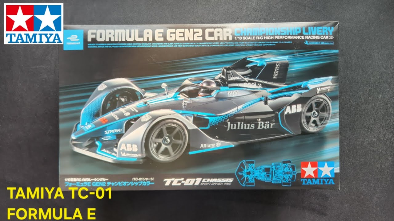 TAMIYA TC-01 Formula E Gen2 RC Car Unboxing | Electric Racing Machine
