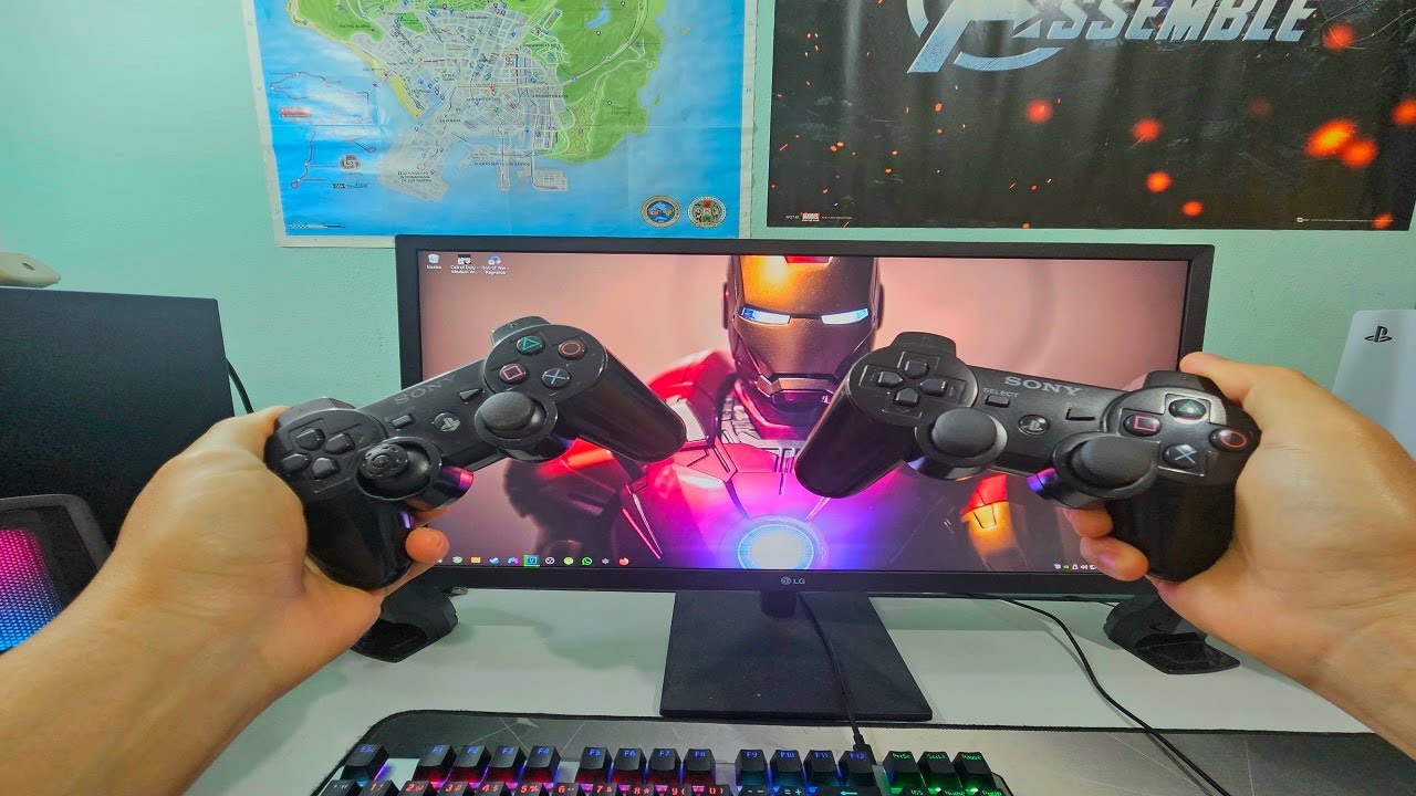 COMO CONECTAR CONTROLE DE PS3 NO PC 2025 !!