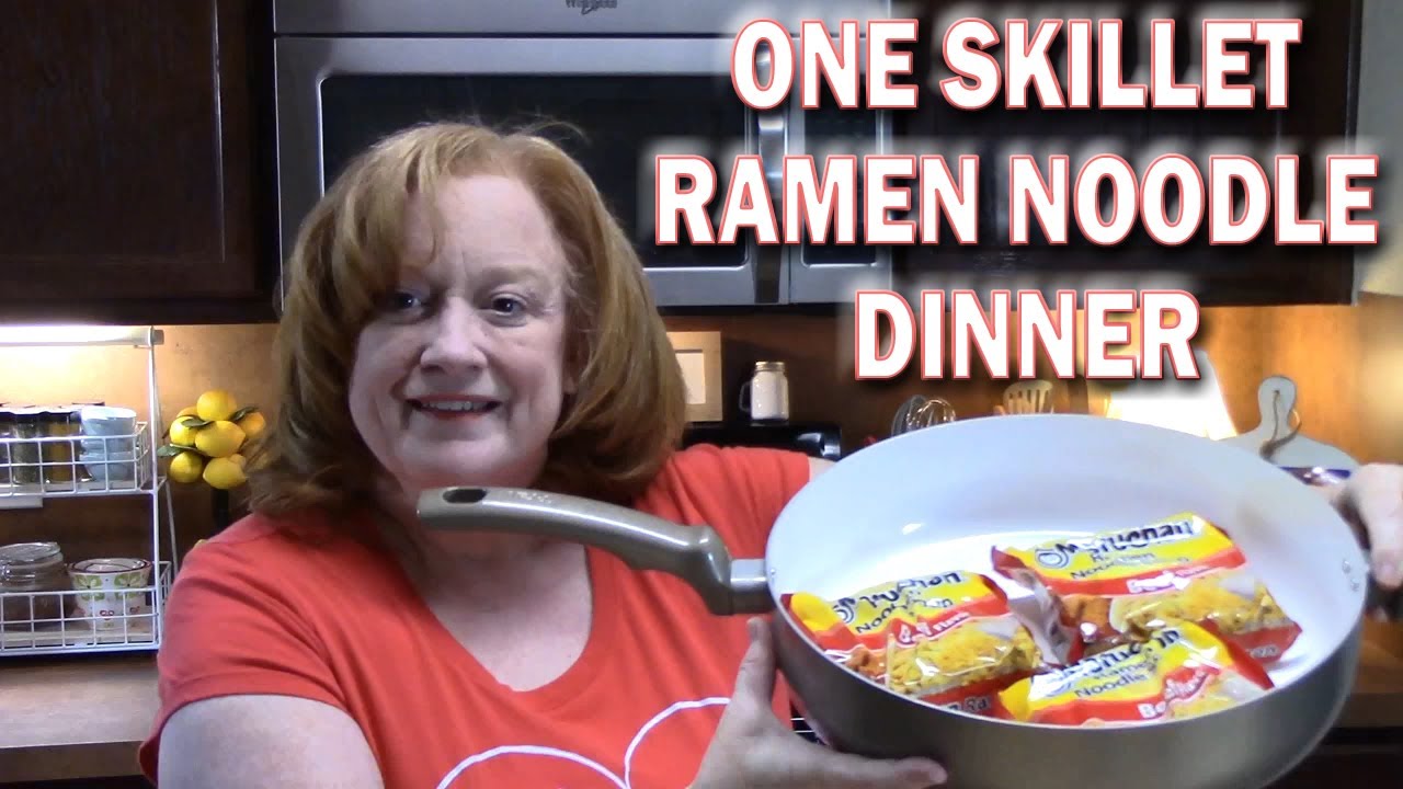 ONE SKILLET RAMEN NOODLE RECIPE | 30 Minute Meal in one Skillet  | #stayhome And Cook #withme