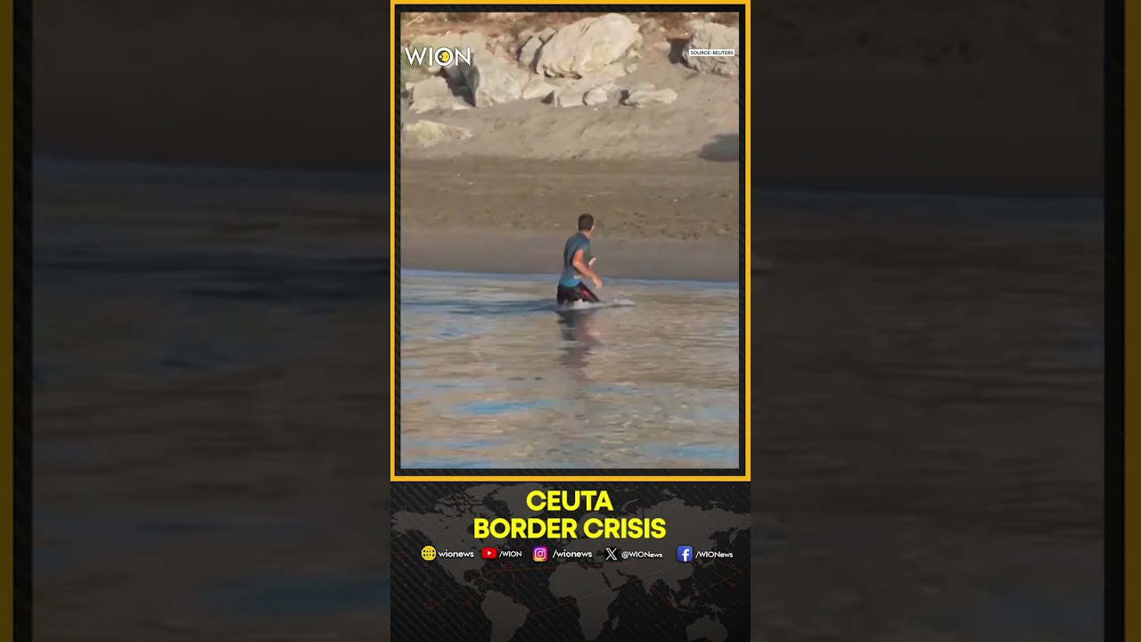 Ceuta Border Crisis: Lone Migrant Flees Spanish Police After Mass Crossing