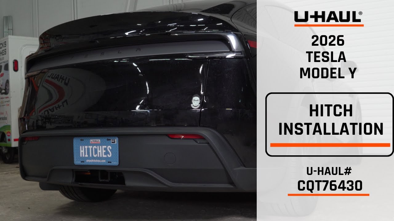 2026 Tesla Model Y | U-Haul Trailer Hitch Installation | CQT76430