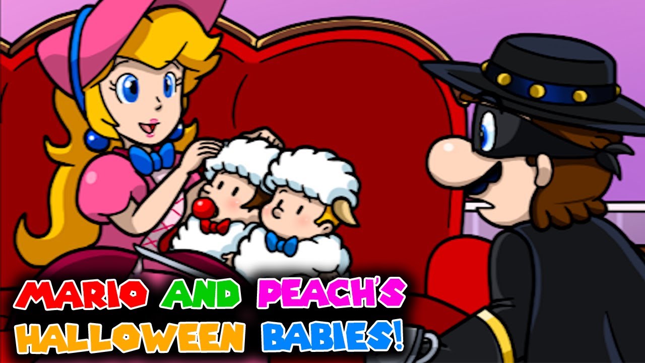🎃Так что я знаю, что вам нравится Хэллоуин🍄Марио и малыши Пич⭐️Nintendrawer Comic Dub