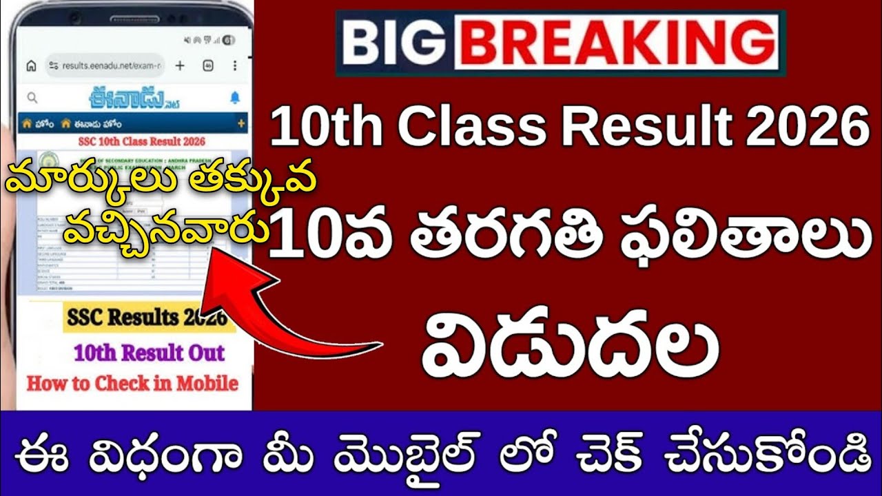 TS SSC Results 2026 | Telangana SSC Results 2026 | How to Check TS SSC Results | 10th Class Results