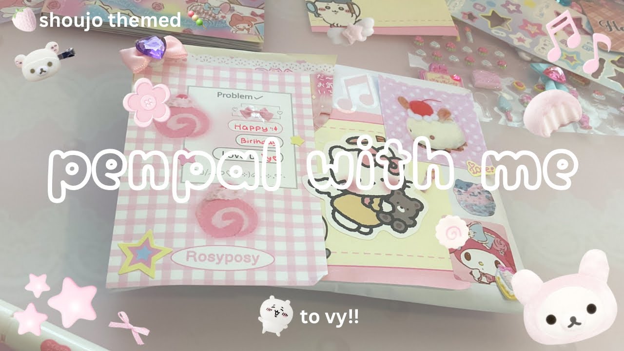 penpal with me ✉️ // shoujo pink theme 🍥🌸