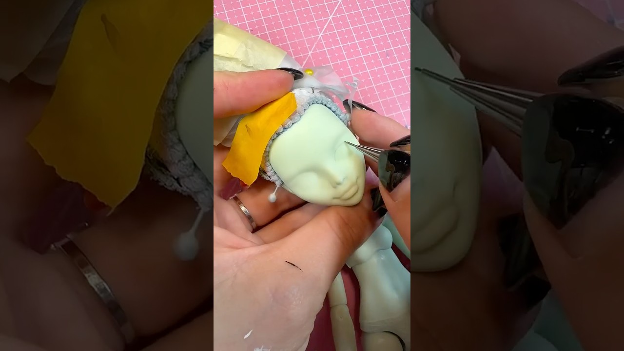 Ghoulia true zombie faceup #monsterhigh #doll #customdoll #dollrepaint #ooak #shorts #artist #bjd