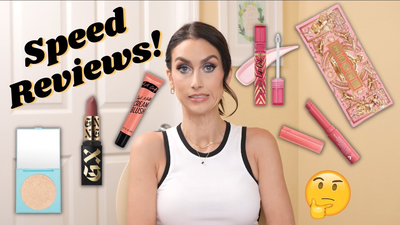 SPEED REVIEWS! *Products I've Been Testing & my FINAL thoughts* Drugstore & High End